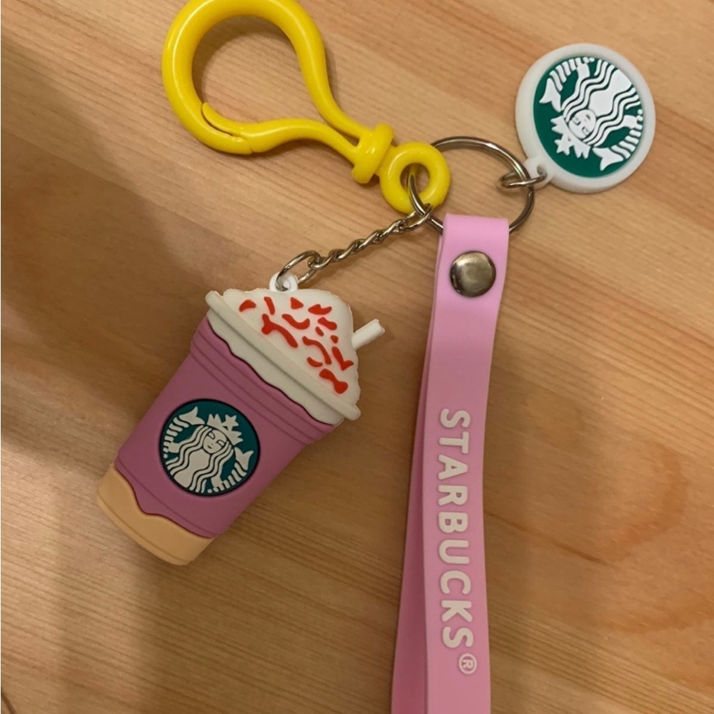 Starbucks Pink Frappuccino Keychain